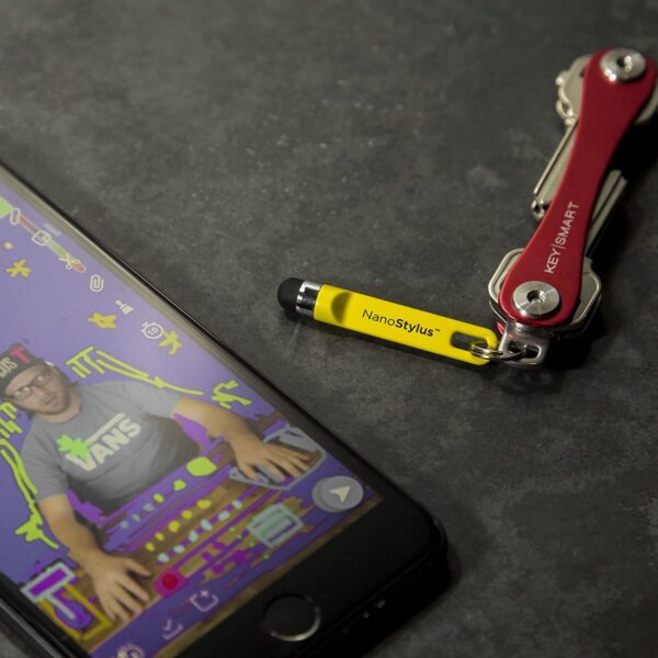KeySmart Nano Stylus | Compact Phone Stylus, Yellow - Image 3