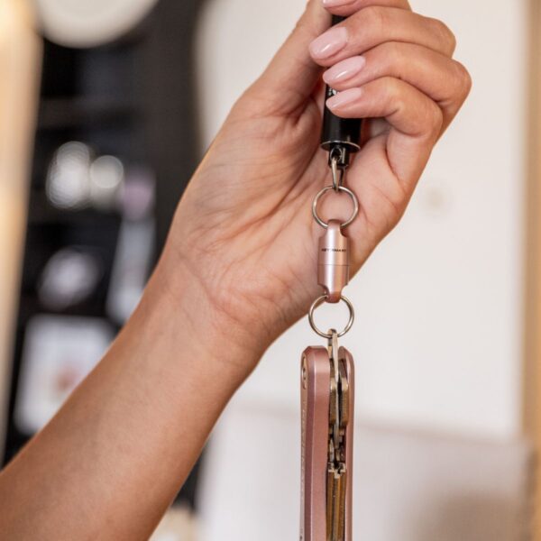 KeySmart Mag Connect | Magnetic Quick Connect, Rose Gold - Image 3