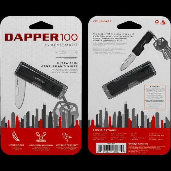 KeySmart Dapper 100 | Slim Keychain Gentleman's Knife - Image 13