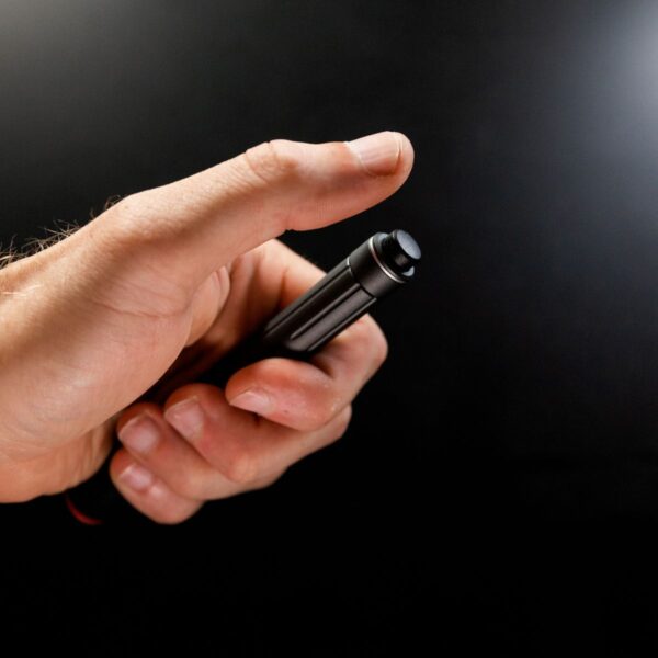 KeySmart Nano Torch XL | Compact Flashlight, Black Aluminum - Image 7
