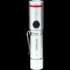 KeySmart Nano Torch Twist | Compact Flashlight, Silver Aluminum