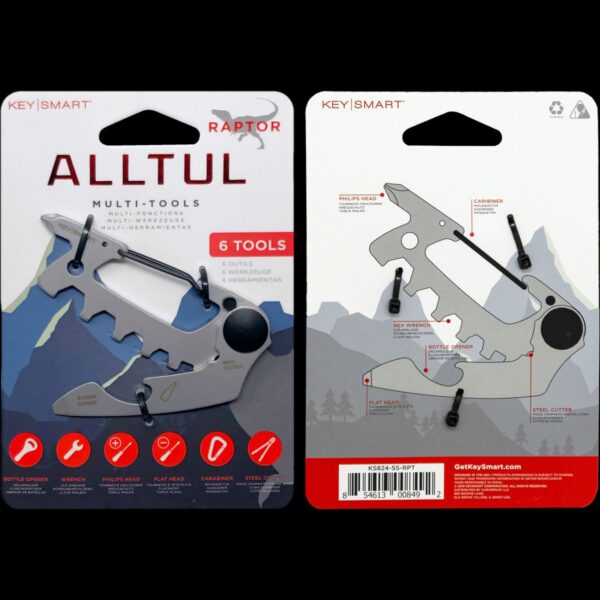 KeySmart Alltul Multitool Animal Series | Stainless Steel | Raptor - Image 14