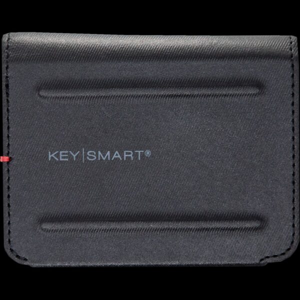 KeySmart Urban Bi-Fold Wallet (Black EXT / Red INT)