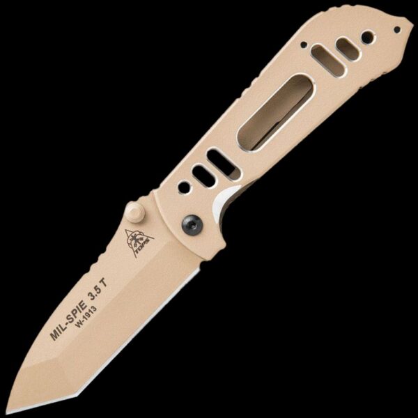 TOPS MIL-SPIE 3.5 Folder - Tanto Point / Coyote Tan