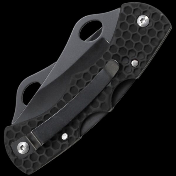 Schrade Black Textured Large Double Lockback, 1 Fully Serrated Blade, 1 Fine Edge Blade, Pocket Clip - Image 3