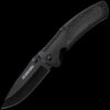 Schrade Drop Point 8Cr13MoV High Carbon Stainless Steel Blade. Aluminum Handle w/Rubber Insert. Liner Lock