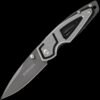 Schrade 8Cr13MoV Grey Ti Coated Small Clip Folder, Liner Lock, w/Thumb Knobs, Grey Aluminum Handle