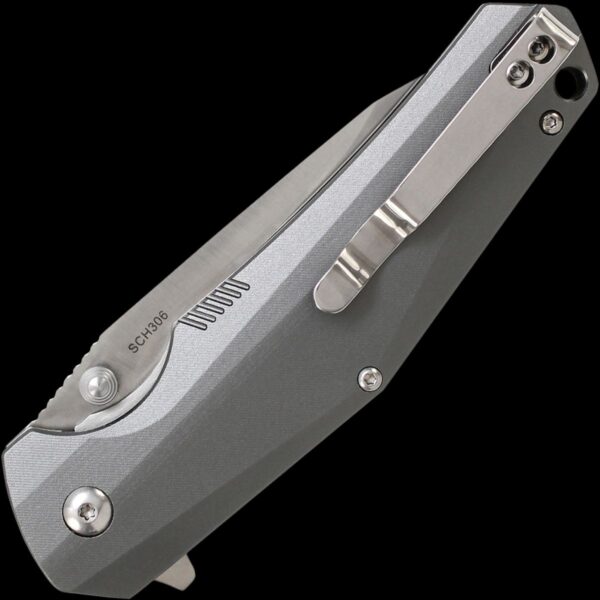 Schrade 9Cr18MoV Satin Finish Blade, Aluminum Handle, RBM Tech, Thumb Stud, Index Flipper, Liner Lock - Image 2