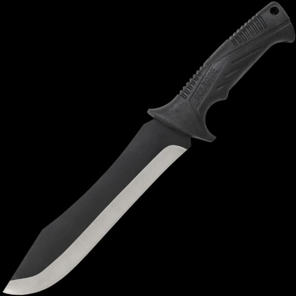 Schrade 2 pc Hatchet & Machete Combo, 3Cr13 Stainless Steel, TPR Handle, Full Tang, 2 Belt Sheaths