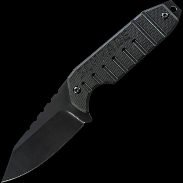 Schrade Fixed Blade 9Cr18Mov Steel Full Tang Tanto Drop Point Blade G-10 Handle Overlay Lanyard Hole, Lanyard & Sheath