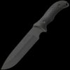 Schrade 7" 1095 High Carbon Steel Blade, Full Tang, TPE Handles, Polyester Sheath w/Ferro Rod, Sharpener