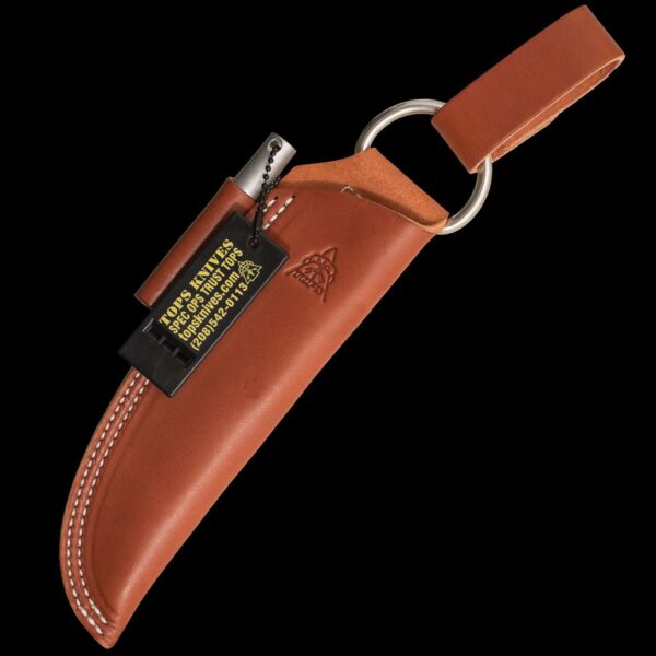 TOPS Brown Bushcraft Leather Sheath (R.H)