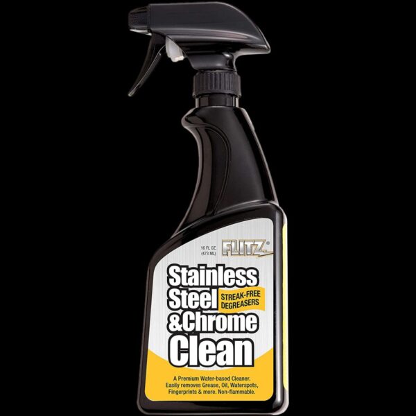 Flitz Stainless Steel & Chrome Cleaner with Degreaser