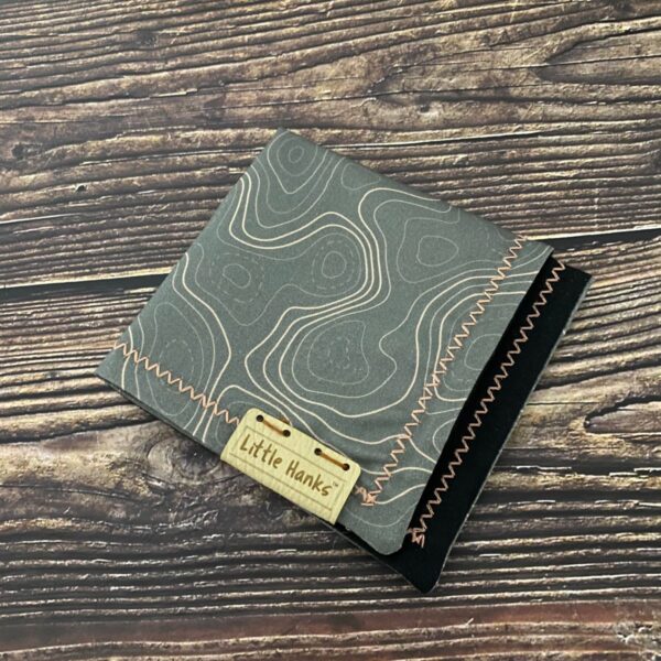 Little Hanks Grey Topo with Rose Gold Lines - Cotton Satin - Image 4