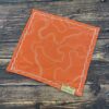Little Hanks Orange Topo with White Lines - Cotton Satin