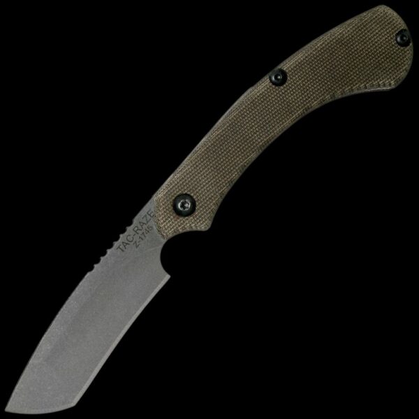 TOPS Tac-Raze Green Canvas Micarta Handle