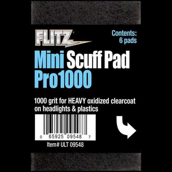 Flitz Mini ScuffPads/6PK - For Removing Oxidation/Haziness on Plastics & Headlights