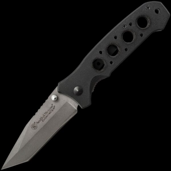 Smith & Wesson Extreme Ops Clip Folder w/Aluminum Bead Blasted Blades, Tanto