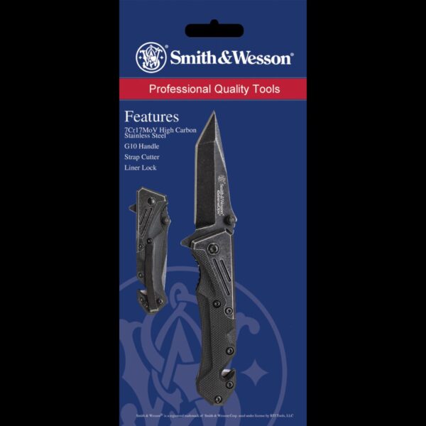 Smith & Wesson Extreme Ops Liner Lock Tanto Folding Knife - Image 3