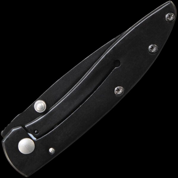 Smith & Wesson 3" Plain Black Blade, Black Stainless Steel Handle - Image 2