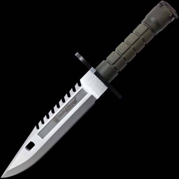 Smith & Wesson 8" Special Ops M-9 Bayonet Special Force Knife/Green Polymer Scabbard