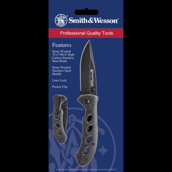 Smith & Wesson Oasis Small Liner Lock Drop Point Folding Knife - Image 3