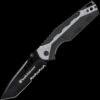 Smith & Wesson Liner Lock, 8Cr13MoV Tanto Blade, Thumb Knobs, Aluminum/Rubber Handle