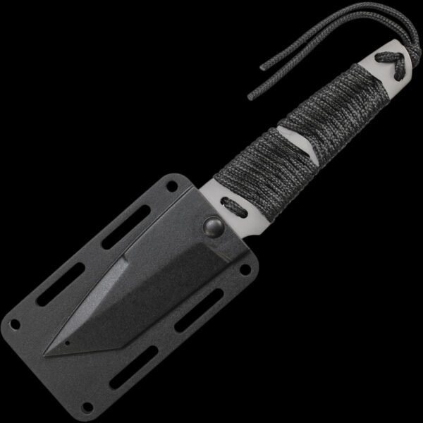 Smith & Wesson Tanto Fixed Blade, Paracord Wrapped Handle, Nylon Fiber Sheath - Image 2