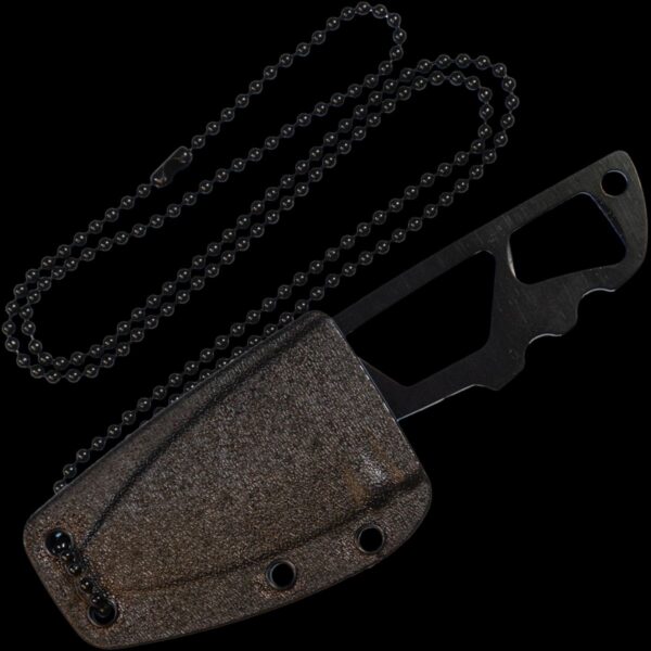 Smith & Wesson M&P Shield Fixed Blade Neck Knife, Black Coated 8Cr13MoV Steel,Thermoplastic Sheath - Image 2