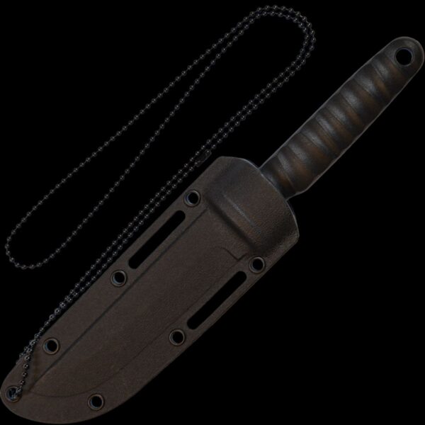 Smith & Wesson M&P Shield Fixed Blade Neck Knife, 8Cr13MoV Steel, Grivory Handle, Thermoplastic Sheath - Image 2