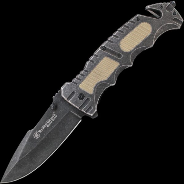 Smith & Wesson Border Guard, Drop Point, Liner Lock, Thumb Studs, Strap Cutter, Glass Breaker