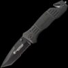 Smith & Wesson Black Coated Blade, Rubber Coated Aluminum Handle