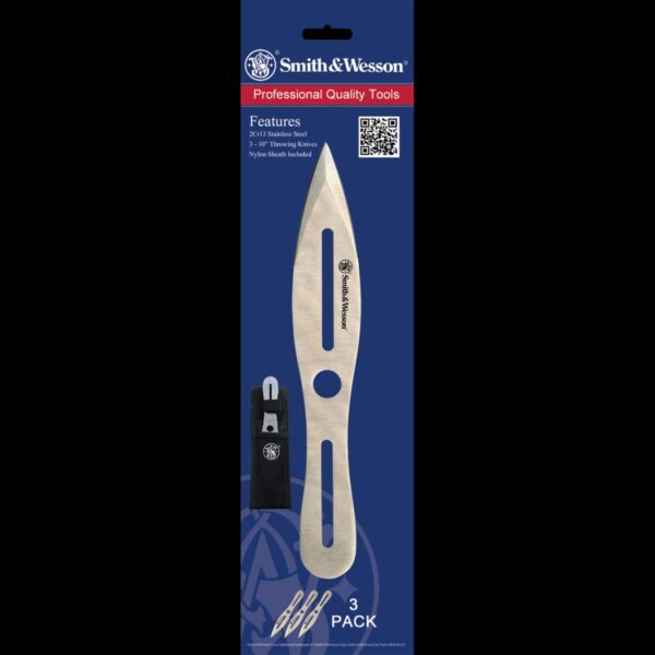 Smith & Wesson 3 pc 10" Throwing Knives w/Sheath - Image 5