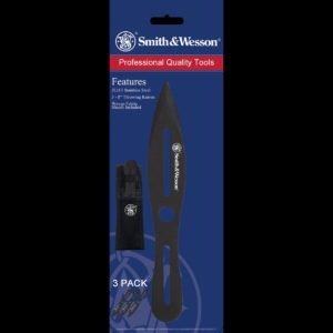 Smith & Wesson® Bullseye 8 Throwing Knives, 3-Pack Black