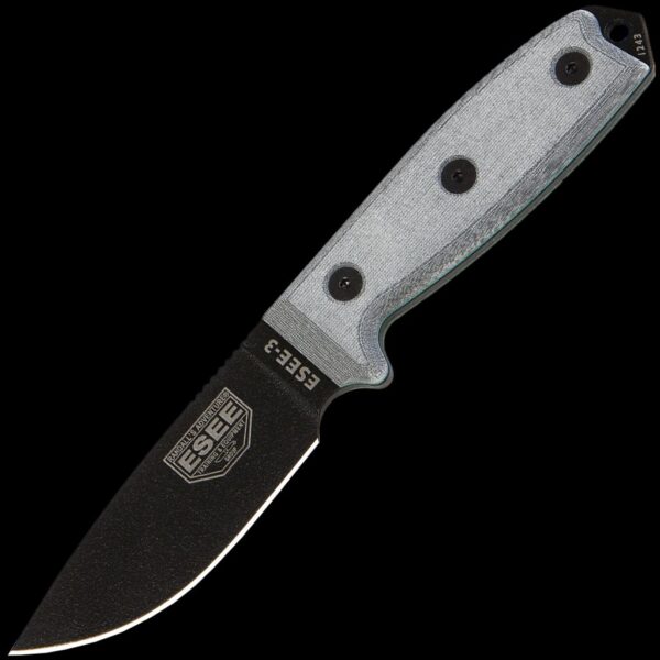 ESEE-3P-B, Plain Edge (Black)