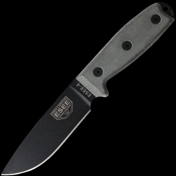 ESEE-4P-B, Plain Edge (Black)