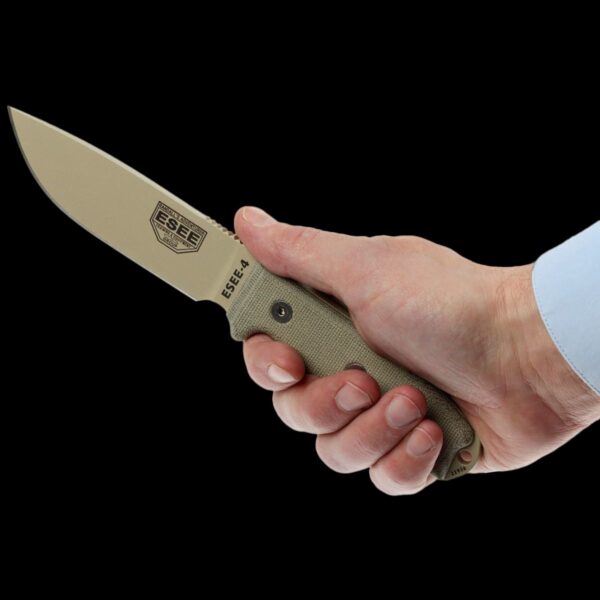ESEE-4P-DT, Plain Edge (Desert Tan) - Image 2