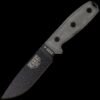 ESEE-4P-MB-B, Plain Edge (Black) w/Molle Back