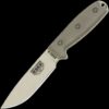 ESEE-4P-MB-DT, Plain Edge (Desert Tan) w/Molle Back