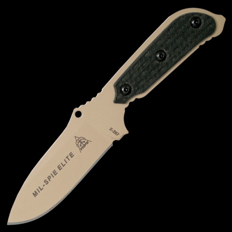 TOPS MILSPIE 3 Elite Tan/BLM Handles Blades.co.uk