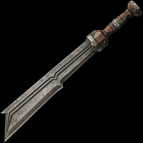 United Cutlery Officially Licensed Fili Dwarven Sword with Plaque from The Hobbit
