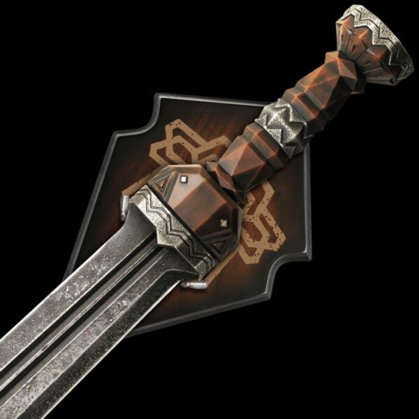 United Cutlery Officially Licensed Fili Dwarven Sword with Plaque from The Hobbit - Image 2