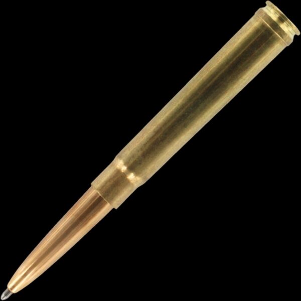 Fisher Space Pen .375 Bullet - Brass with a Genuine .375 H&H Shell Casing Cap - Image 2