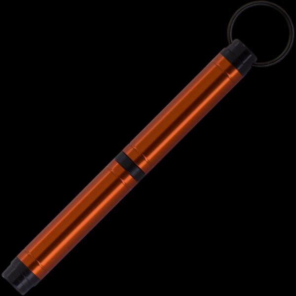 Fisher Space Pen Backpacker Anodized Aluminium Orange - Black Plastic Finger Grip - Image 2