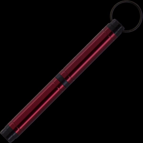 Fisher Space Pen Backpacker Anodized Aluminium Red - Black Plastic Finger Grip and Trim - Gift Boxed - Image 2