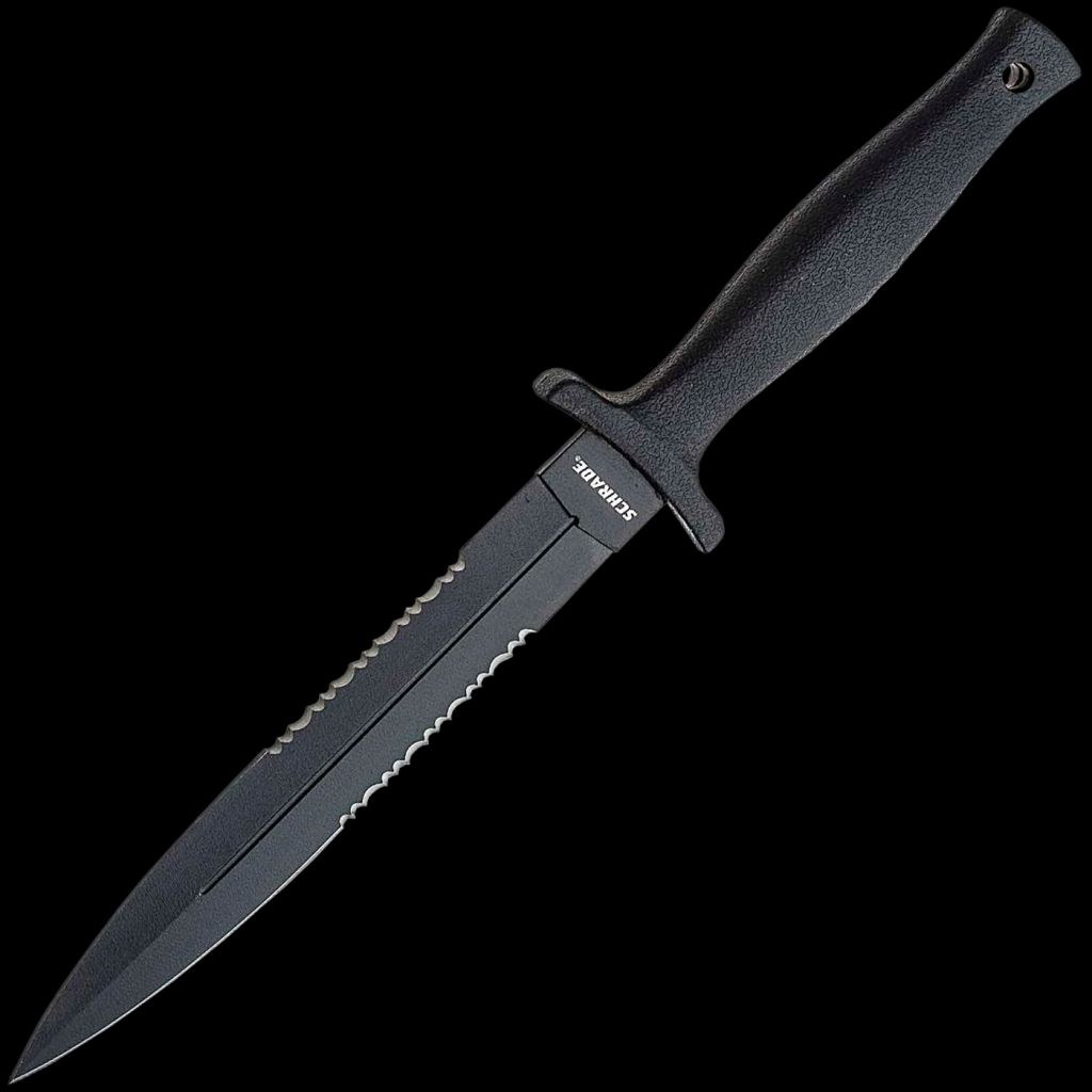 Schrade Needle Fixed Blade 7cr17mov Steel Tpe Handle Double Edged 40 Ser Blade Ba Blades