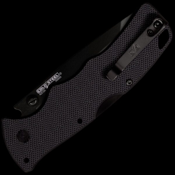 Cold Steel Verdict AUS10A Tanto Point Black DLC Finish Black G-10 Handle - Image 2