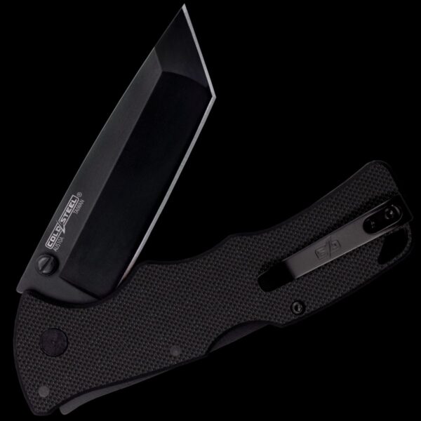 Cold Steel Verdict AUS10A Tanto Point Black DLC Finish Black G-10 Handle - Image 3