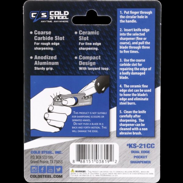 Cold Steel 2-in-1 Knife Sharpener - Image 3