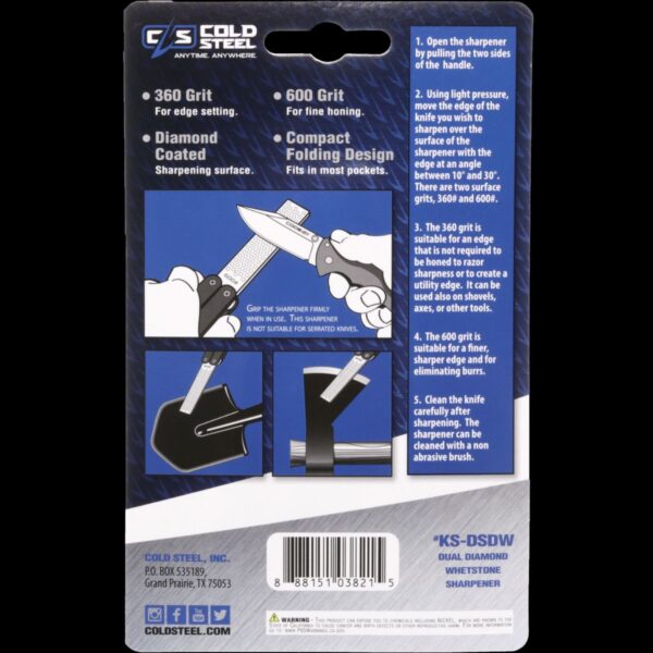 Cold Steel Double Sided Knife Sharpener - Image 4